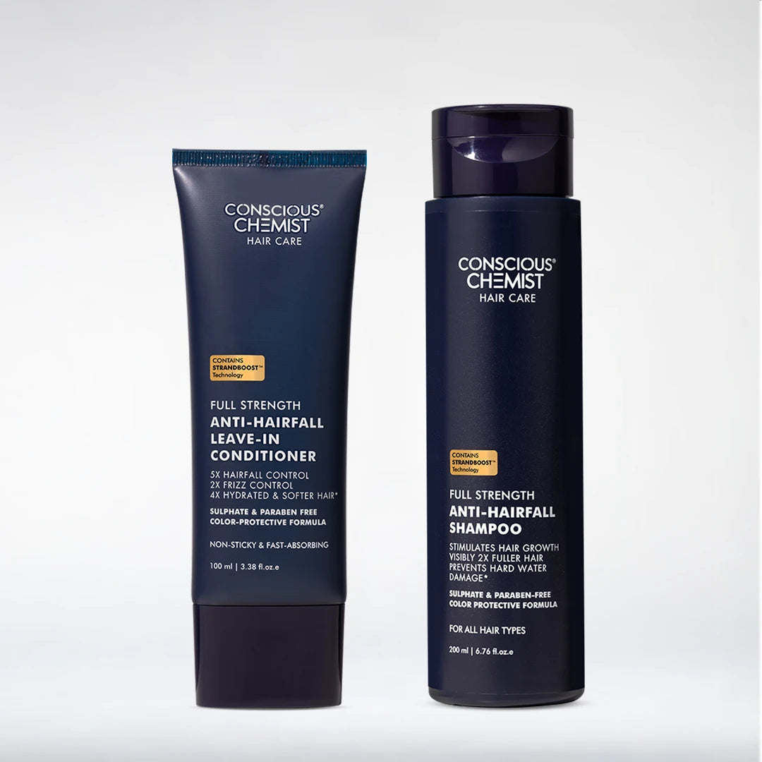 Anti-Hairfall Strength Duo | Shampoo & Conditioner | Reduces Hairfall & Frizz | Haircare