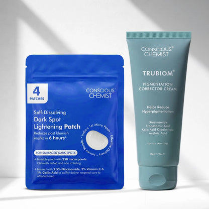 Dark Spot Corrector Duo | Microneedle Patch & Pigmentation Cream | Combo
