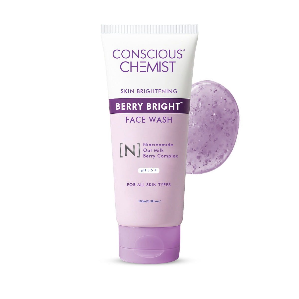 Pore Refining Face Wash For Bright Skin | Niacinamide & Fruit Berry Complex | 100 ml