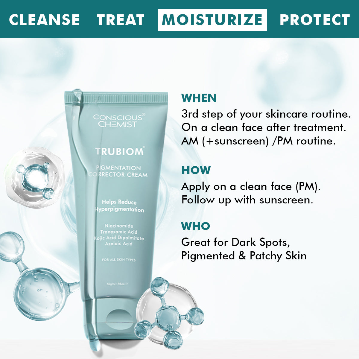 Pigmentation & Dark Spot Corrector Gel Cream | Kojic Acid & Niacinamide | 50 gm