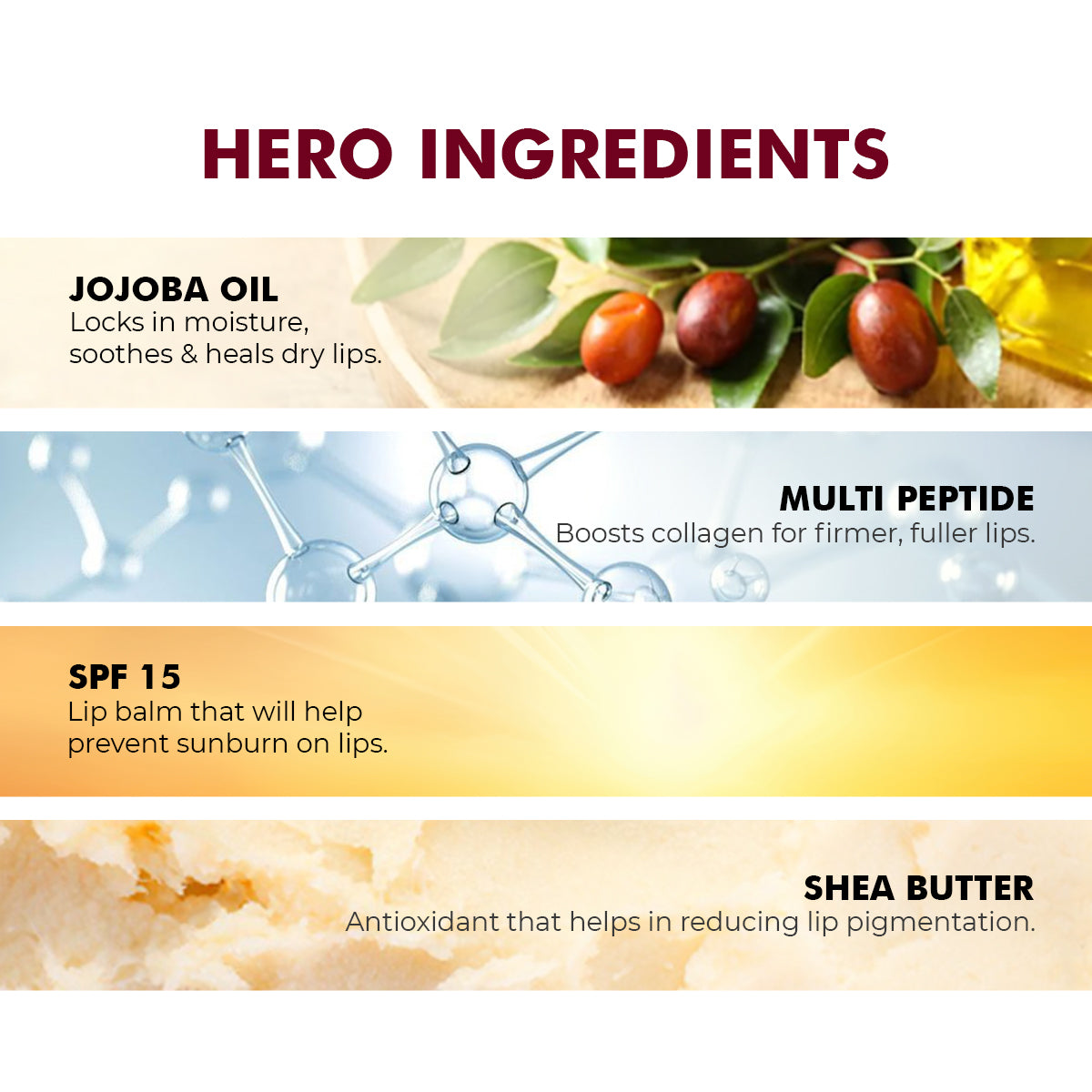 Glossy Peptide Lip Balm | 12 Hrs Hydration | 15 gms