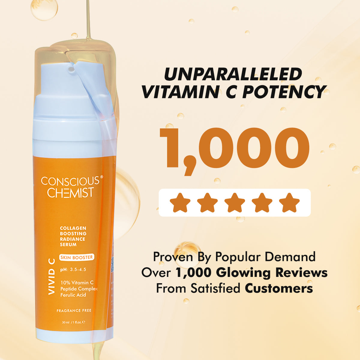10% Vitamin C Serum | Radiance Booster | 30 ml