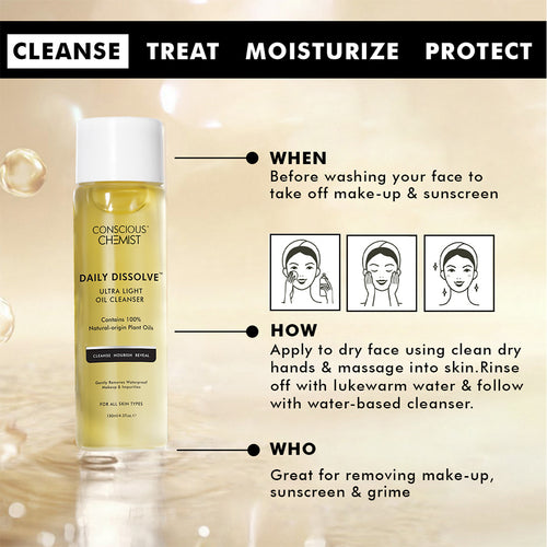 Daily Dissolve Oil Cleanser | Makeup Remover | 130 ml | Flash Sale