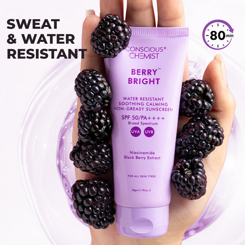 Berry Bright Sunscreen | SPF50 PA ++++ | 50 Gm | Flash Sale