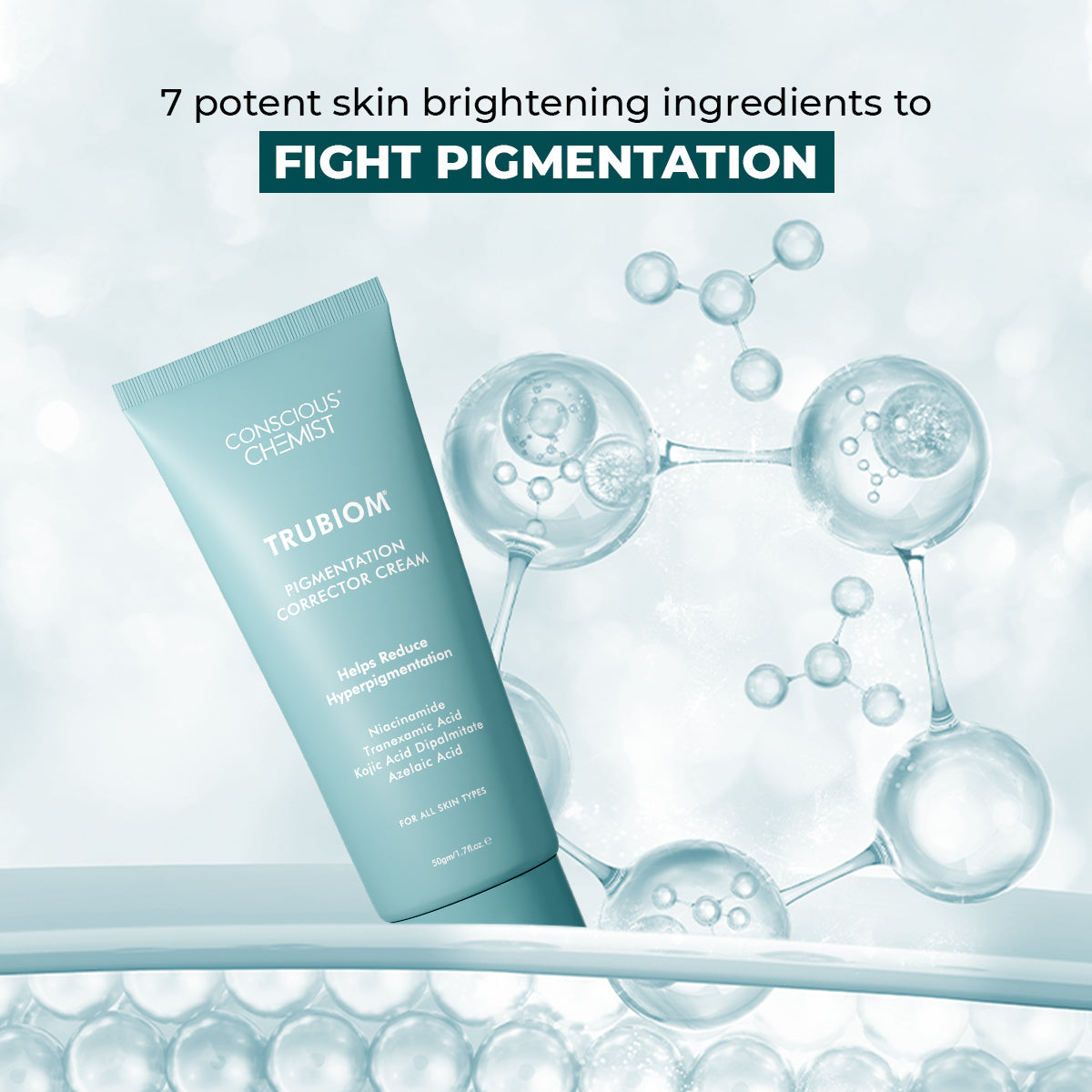 Pigmentation & Dark Spot Corrector Gel Cream | Kojic Acid & Niacinamide | 50 gm