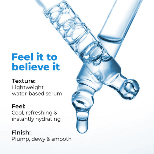 Hydro+ Hydrating & Plumping Serum | 1% Multi-Molecular Hyaluronic Acid | 30 ml | Flash Sale