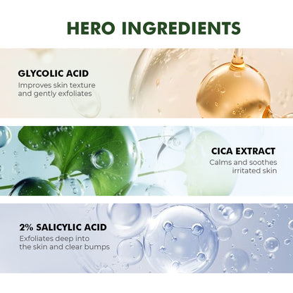Oil Control & Acne Clearing Exfoliating Face Wash | AHA, BHA & CICA Extract | 100 ml