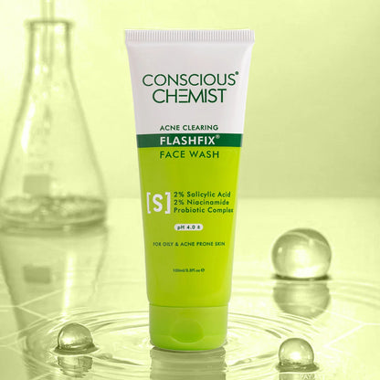 Oil Control & Acne Clearing Exfoliating Face Wash | AHA, BHA & CICA Extract | 100 ml