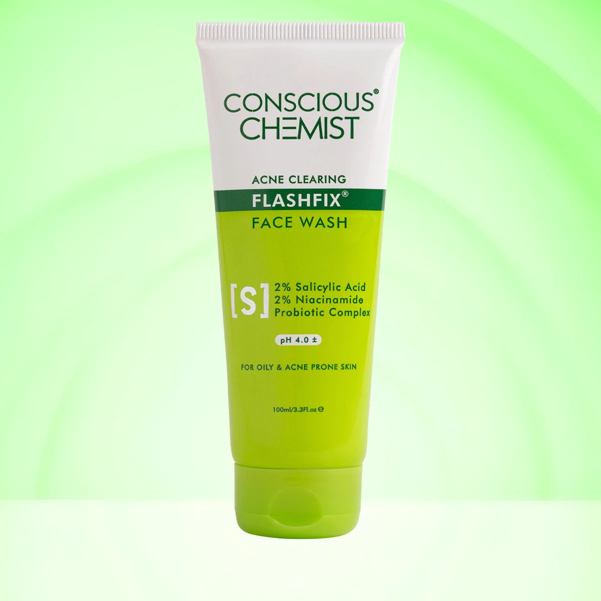 Oil Control & Acne Clearing Exfoliating Face Wash | AHA, BHA & CICA Extract | 100 ml