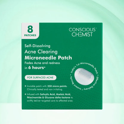 Self Dissolving Microneedle Acne Patches | 8 Patches