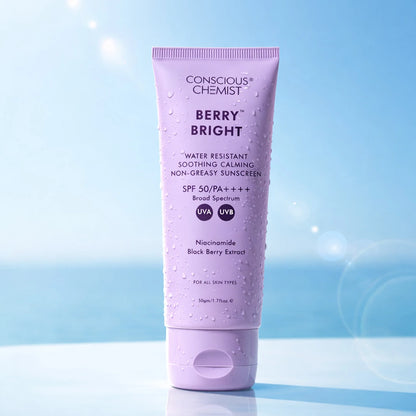 Berry Bright Sunscreen | SPF50 PA ++++ | 50 Gm | SS