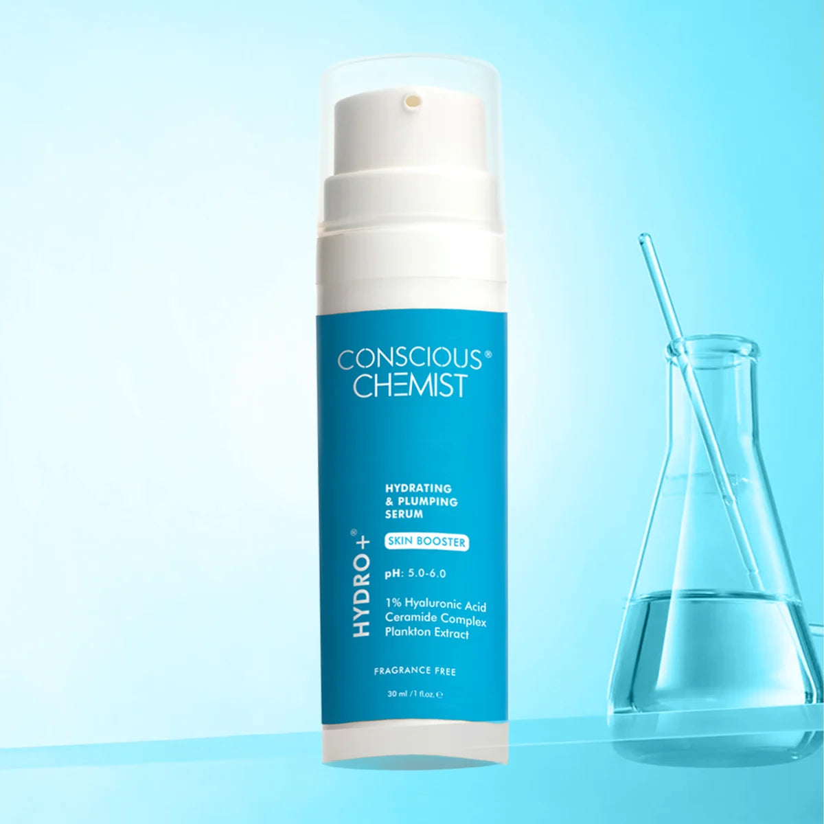 Hydro+ Hydrating & Plumping Serum | 1% Multi-Molecular Hyaluronic Acid | 30 ml | Flash Sale