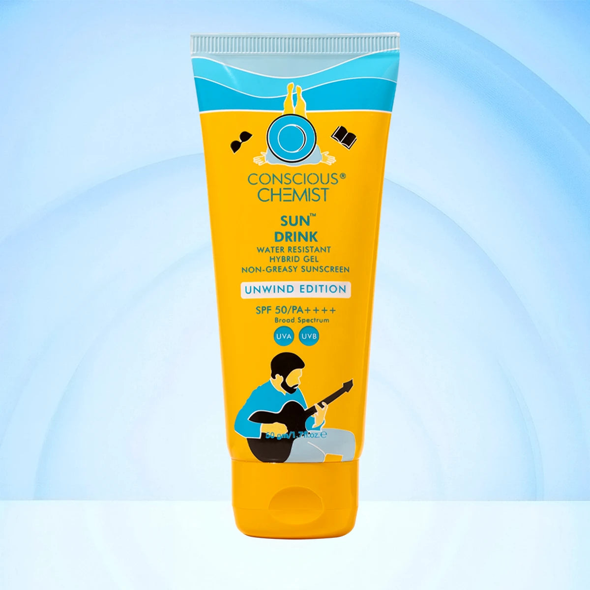 Sun Drink Unwind Edition Ceramide Sunscreen | SPF 50 PA++++ | 50 gms