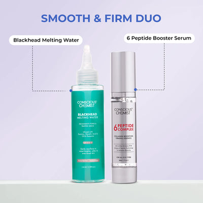 Smooth & Firm Duo | Blackhead Melting Water & 6 Peptide Serum | flat 50