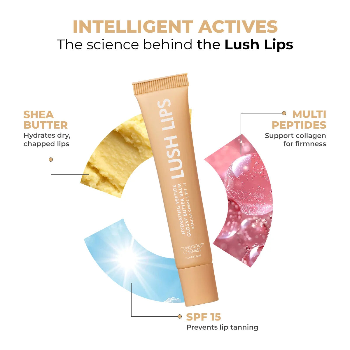 Glossy Peptide Lip Balm | 12 Hrs Hydration | 15 gms