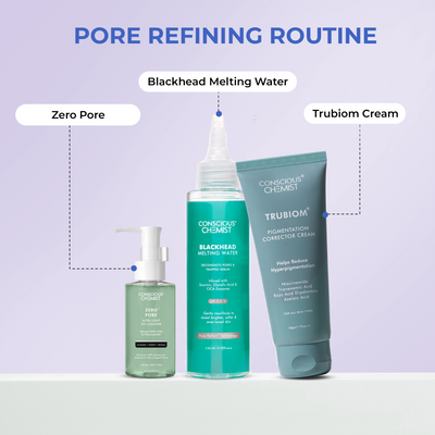Pore Clearing & Dark Spot Trio | Oil Cleanser, Blackhead Treatment & Pigmentation Cream| flat 50
