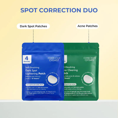 Spot Correction Duo | Microneedle Dark Spot Patch & Acne Patch | flat 50