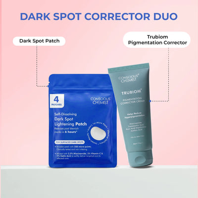 Dark Spot Corrector Duo | Microneedle Patch & Pigmentation Cream | flat 50