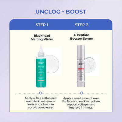Smooth & Firm Duo | Blackhead Melting Water & 6 Peptide Serum | flat 50