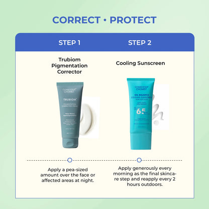 Pigmentation Defence Duo | Trubiom Cream & Cooling Sunscreen | Combo