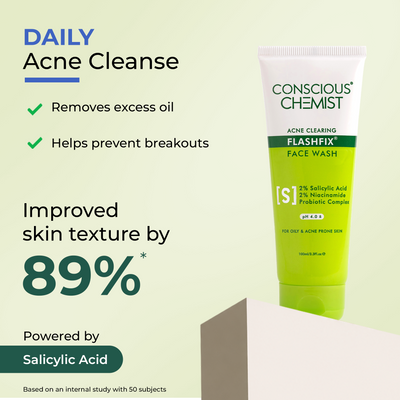 Acne Control Duo | FlashFix Face Wash & Acne Spot Corrector | flat 50