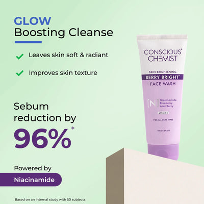 Brightening Antioxidant Duo | Berry Bright Face Wash & 5 Antioxidant Serum | flat 50