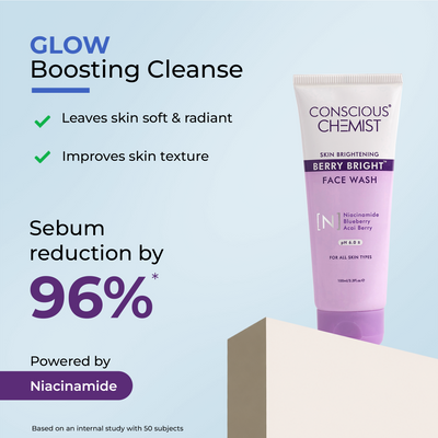 Collagen & Brightening Routine | Berry Bright Face Wash, Peptide Serum & Collagen Jelly Cream | flat 50
