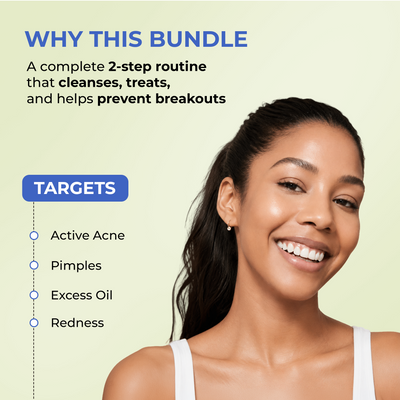 Acne Control Duo | FlashFix Face Wash & Acne Spot Corrector | flat 50