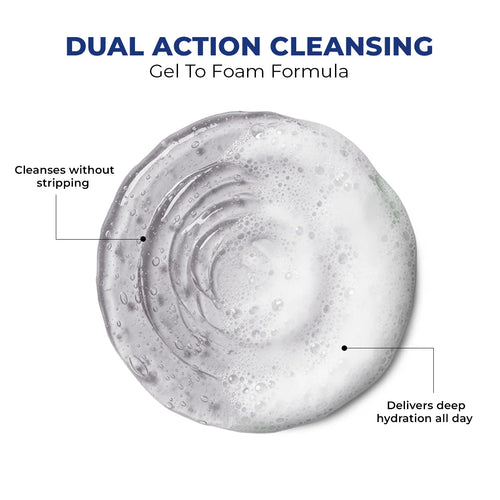 Hydrating Face Wash For Dry Skin | Hyaluronic Acid & Ceramides | Flash Sale