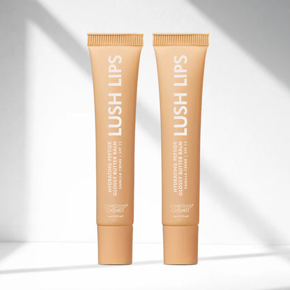 Glossy Peptide Lip Balm (Pack Of 2) | Vanilla | 12 Hrs Hydration  | Super Saver Sale