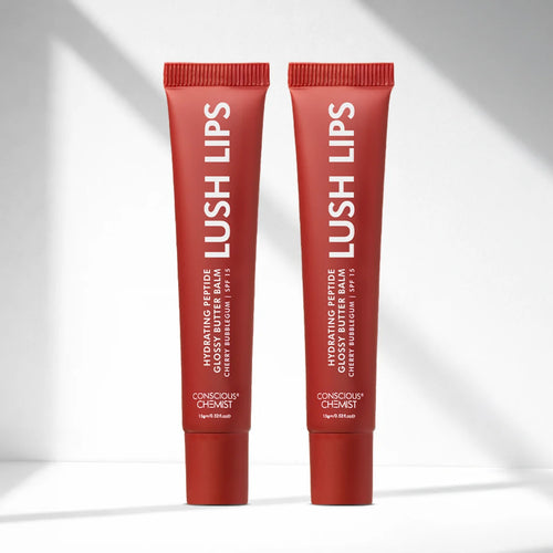 Glossy Peptide Lip Balm (Pack Of 2) | Cherry Bubblegum | 12 Hrs Hydration | 2x15 Gms | Best Deal)