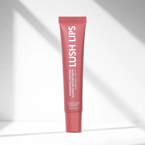 Glossy Peptide Lip Balm | Plum Rose | Hydrates & Plumps | Flash Sale
