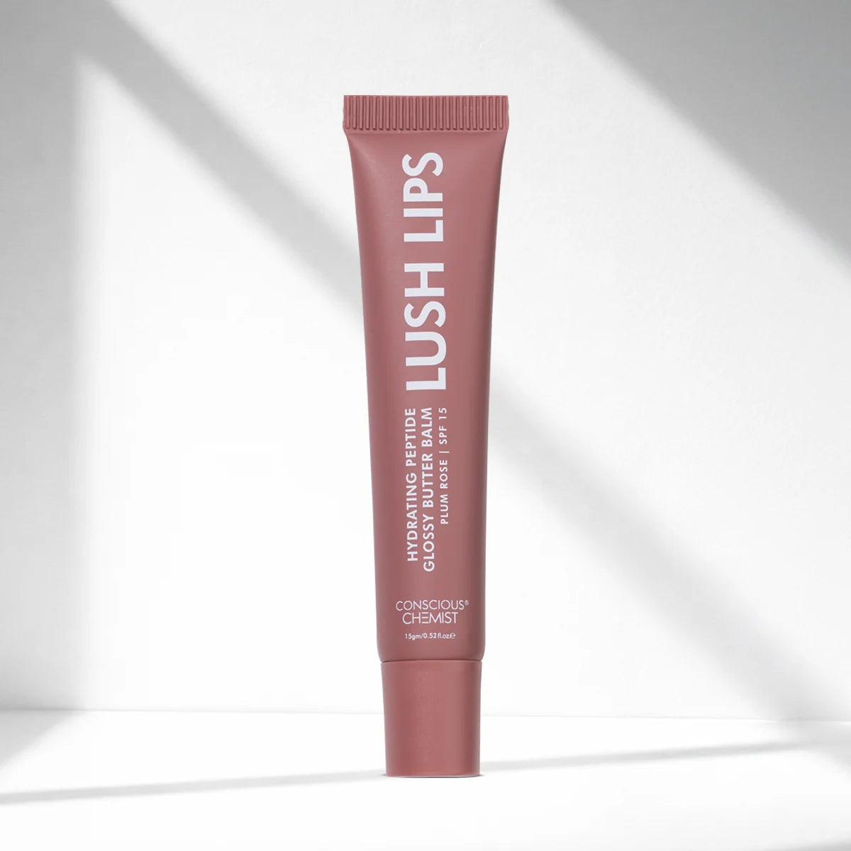 Glossy Peptide Lip Balm | Plum Rose | Hydrates & Plumps | Lush Lips - 15 Gms