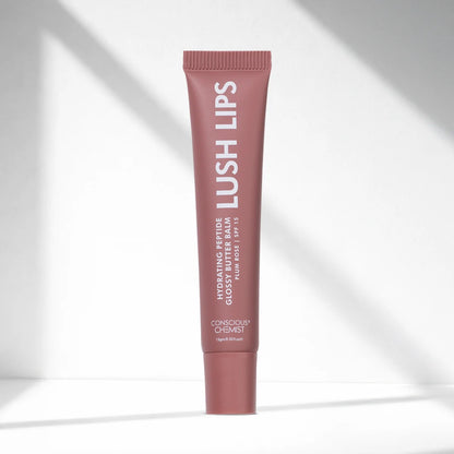 Glossy Peptide Lip Balm | Mocha Muse | Hydrates & Plumps | Lush Lips - 15 Gms
