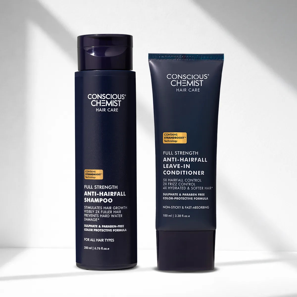 Anti-Hairfall Strength Duo | Shampoo & Conditioner | Reduces Hairfall & Frizz | Combo