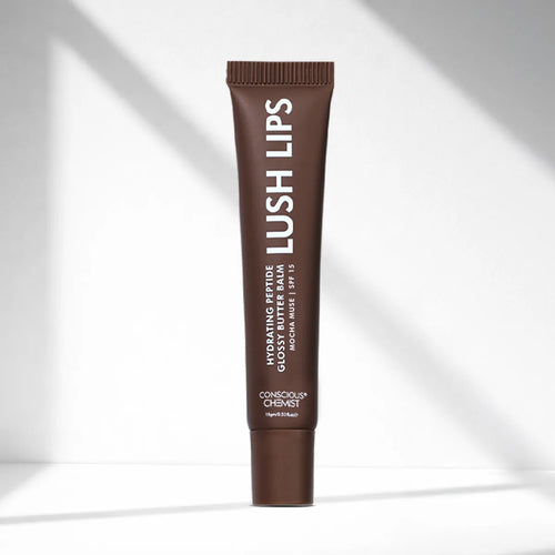Glossy Peptide Lip Balm | Mocha Muse | Hydrates & Plumps | Lush Lips - 15 Gms | Best Deal