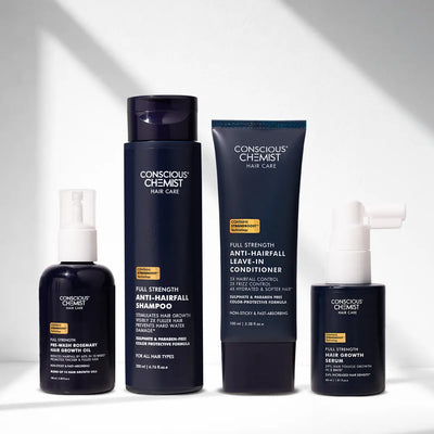 Essential Hair Growth Kit | Oil + Shampoo + Conditioner + Serum | Reduces Hairfall & Supports Healthy Growth