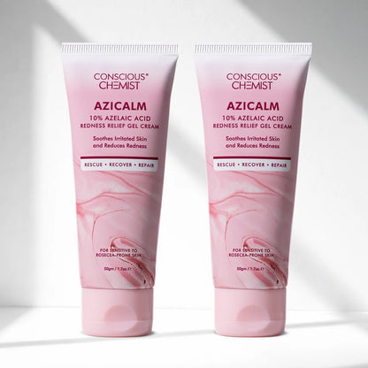 Azicalm Redness & Inflammation Relief Cream (Pack Of 2) |  10% Azelaic Acid | 2x50 gms