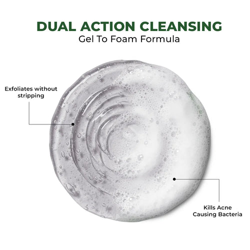 Oil Control & Acne Clearing Exfoliating Face Wash | AHA, BHA & CICA Extract | 100 ml | Flash Sale