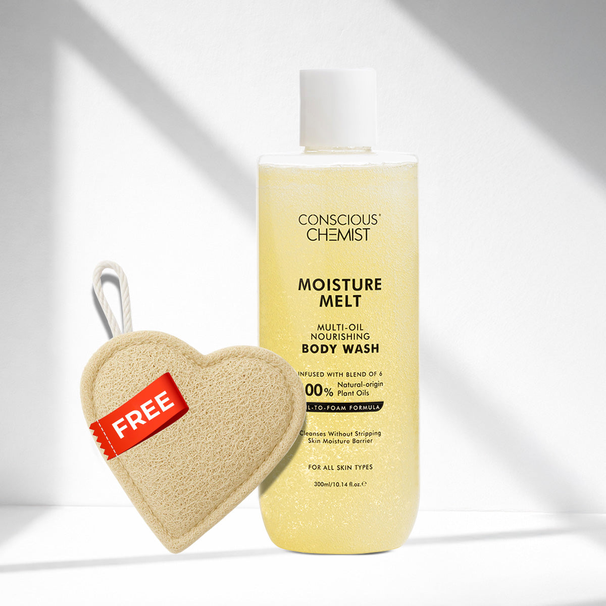 Moisture Melt Multi-Oil Nourishing Bodywash | 300 ml | Free Loofah