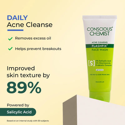 Acne Cleansing Routine | Oil Cleanser, Acne Face Wash & Spot Corrector | Combo