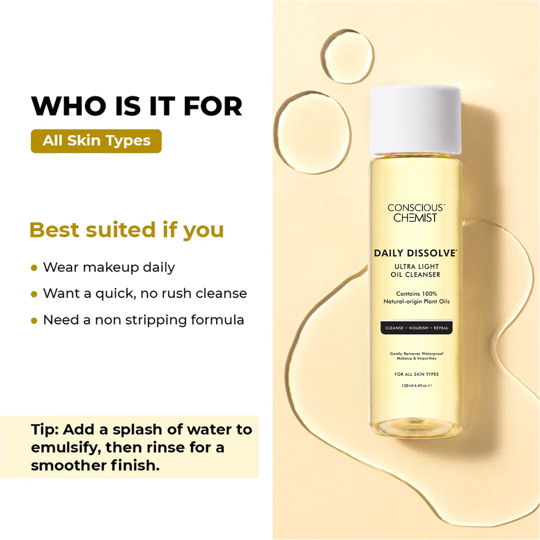 Makeup Removal Duo | Daily Dissolve Cleanser & Silicone Brush