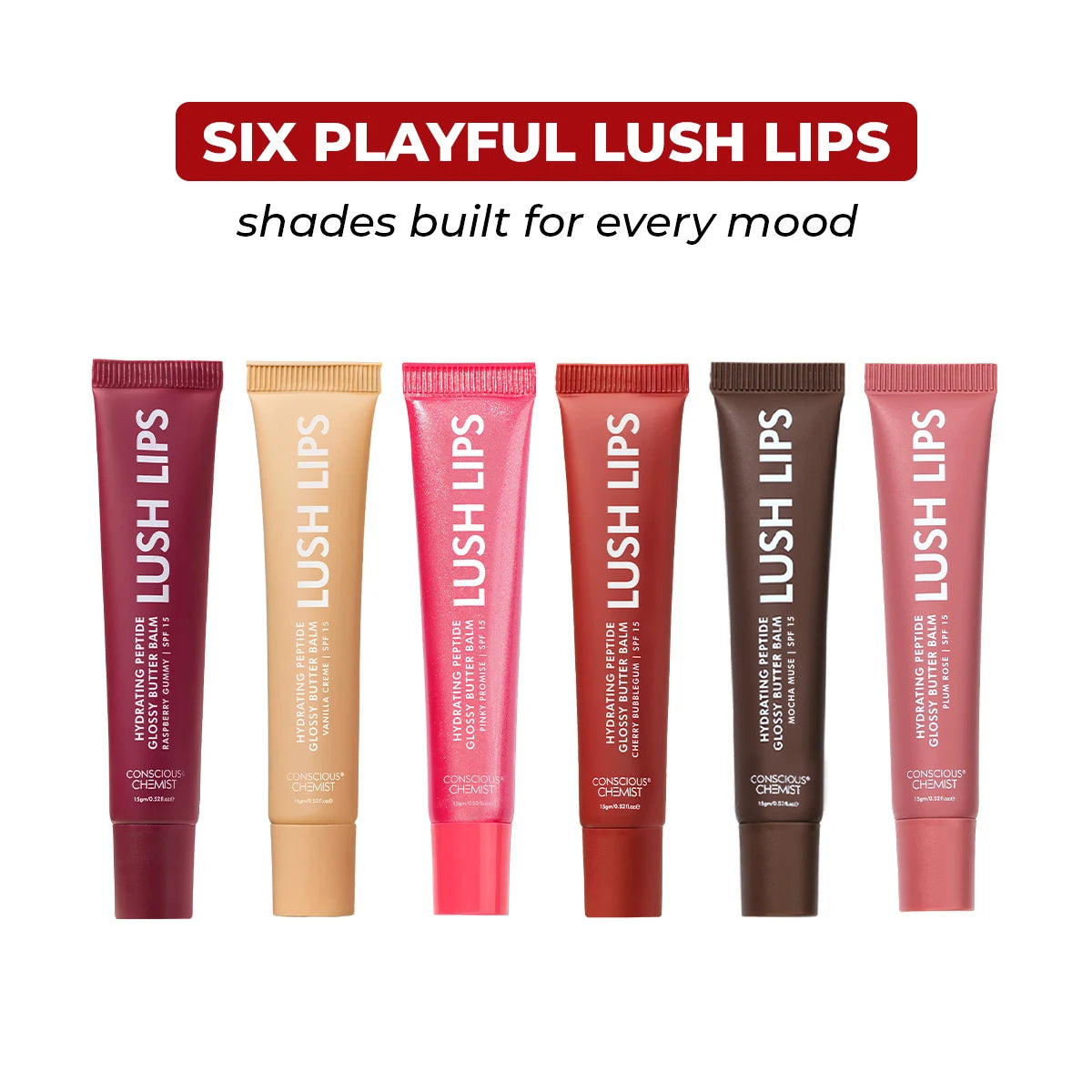Glossy Peptide Lip Balm | 12 Hrs Hydration | Lush Lips - 15 gms