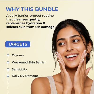 Daily Barrier Protect Routine | Face Wash, Milky Toner & Sunscreen | flat 50