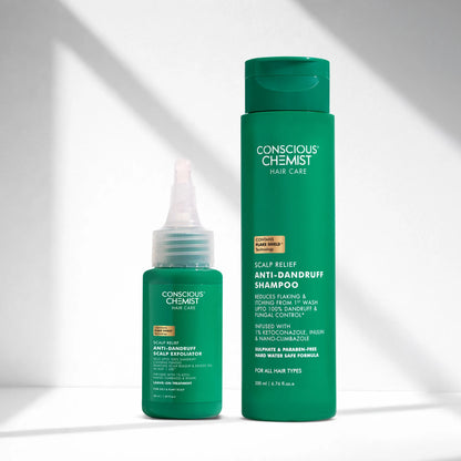 Anti-Dandruff Scalp Relief Duo | Scalp Exfoliator & Shampoo | Haircare