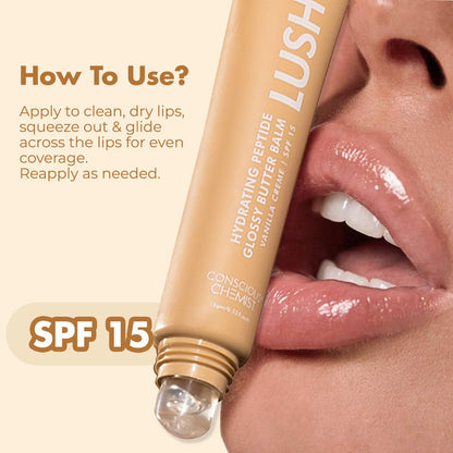 Glossy Peptide Lip Balm | 12 Hrs Hydration | 15 gms