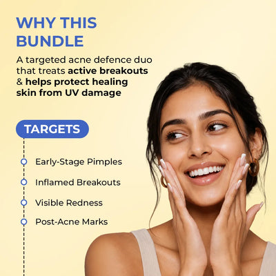 Acne Protect Duo | Microneedle Acne Patch & Mineral Sunscreen | flat 50