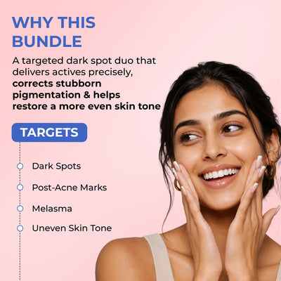 Dark Spot Corrector Duo | Microneedle Patch & Pigmentation Cream | flat 50