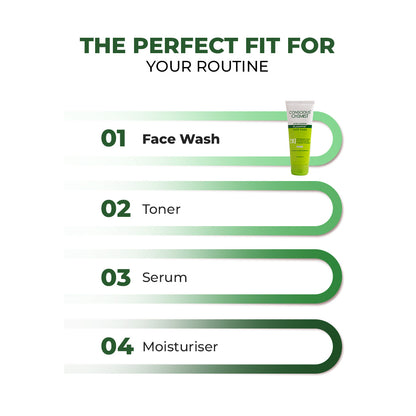 Oil Control & Acne Clearing Exfoliating Face Wash | AHA, BHA & CICA Extract | AF