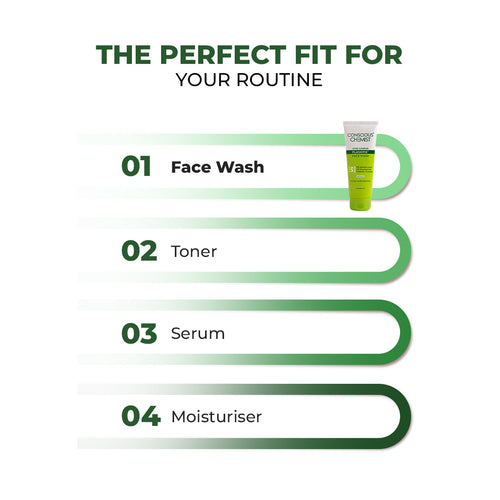 Oil Control & Acne Clearing Exfoliating Face Wash | AHA, BHA & CICA Extract | Flash Sale